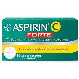 Aspirin C Forte 800 mg + 480 mg 10 tabletek