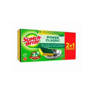 Estropajo verde class SCOTCH-BRITE, pack 3 unid. (165102)