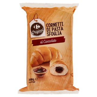 Carrefour Original Cornetti di Pasta Sfoglia al Cioccolato 6 x 50 g