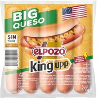 Salchichas Big Queso Elpozo Sin Gluten 200 G.