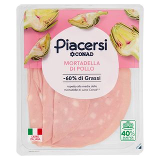 PIACERSI CONAD Mortadella di Pollo 100 g - 8003170070318