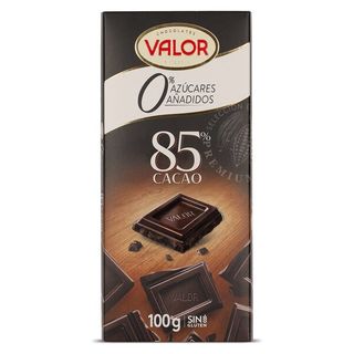 Chocolate Negro 85% sin Azúcar Valor Tableta 100 Gr.