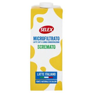 Selex Latte Uht Microfiltrato Scremato 1000 ml
