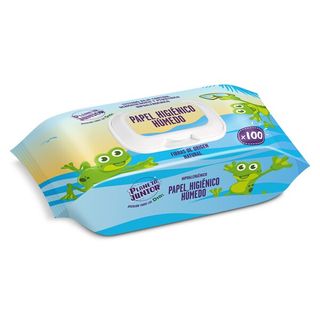 Papel Higiénico Húmedo Wc Planeta Junior De Dia Bolsa 100 Unidades