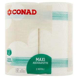 CONAD Maxi Asciugatutto 2 Veli 2 Rotoli - 8003170072459