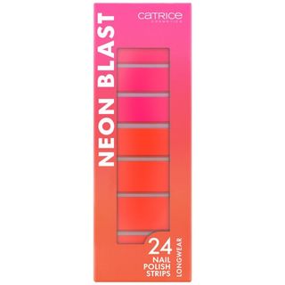 Láminas Uñas Neón Blast Rosa y Coral - Catrice - Set 24 productos 4059729445872