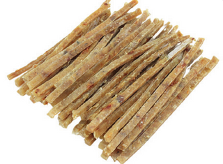 Morszczuk paluszki suszone 1 porcja ok 100g, cena za 1kg: 135 zł