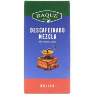 Café Molido Descafeinado Mezcla Baqué, Paquete 250 G (9681388)