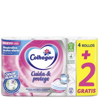 COLHOGAR Papel Higiénico Protect Care 4+2 Rollos