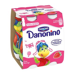 DANONINO Petit Bebedino Con Fresa, Pk-4