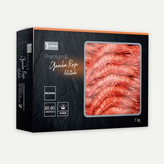 Gamba Roja Mediana Caja 1 Kg. (60/80 Piezas)