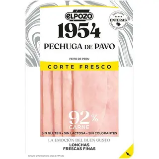 Pechuga De Pavo Corte Fresco 1954 El Pozo, Bandeja 120 G