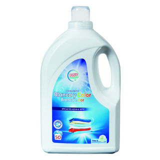 Detergente Ropa Líquido Blanco-Color, Botella 50 Lavados