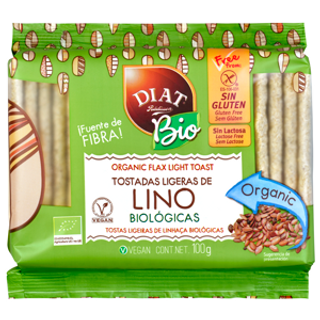 Tostadas Ligeras Lino Eco Diat 100Gr. Sin Gluten