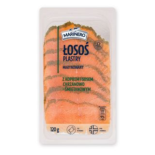 Marinero Łosoś marynowany z koperkiem + sos, 100 g + 20 g