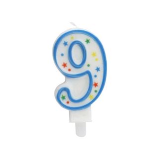 Vela Aniversario 9,5 Cm Nº 9