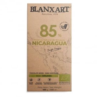 Chocolate Negro De Nicaragua 85% Cacao Ecológico Blanxart Sin Gluten 100 G.