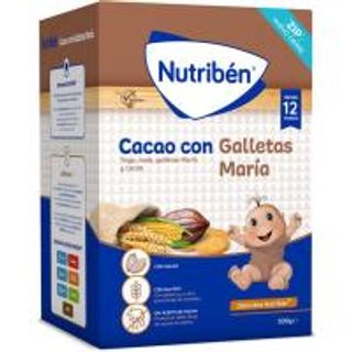 Papilla De Cacao Con Galletas María Nutriben, Caja 500 G (18306001)