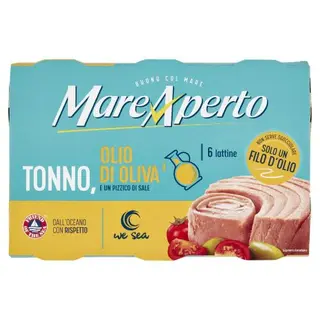 Mare Aperto Tonno Con Solo Un Filo D'Olio 6 X 60 G - 139366