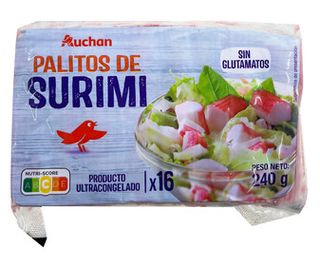 Palitos De Surimi Con Cangrejo Auchan 240G