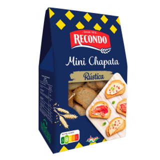 RECONDO Pan Mini Chapata Rústica 100 Gr Recondo