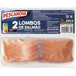 Pescanova 2 Lombos de Salmão Noruega embalagem 250 g - 18910501842