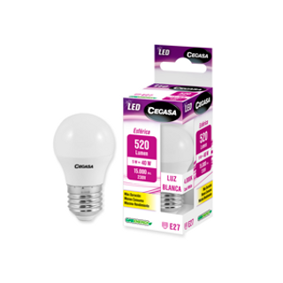 CEGASA Bombilla Led E27 5W-4.000K Luz Blanca Cegasa