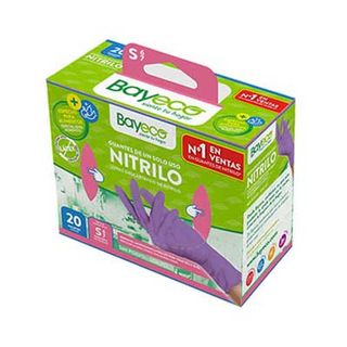 Guantes Nitrilo Talla S Bayeco, Caja 20 Uds. (8430117900214)