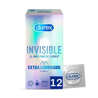 Durex Invisible Extra Lubricado 5797779 12Ud
