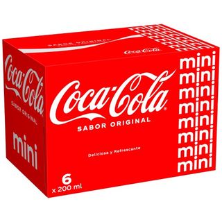 Refresco Cola Lata Coca Cola 6X20Cl
