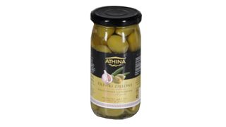 Athina - Oliwki zielone nadziewane czosnkiem - 190 g