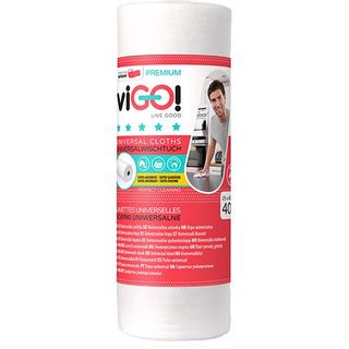 viGO! Ściereczki Uniwersal na rolce, białe 40 szt.