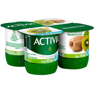 Activia Desnatado 0% De Danone Con Kiwi 4 Uds.