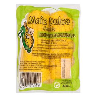 maíz dulce paquete 400 gr