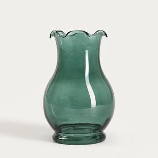 Wazon | PONNS | szklany zielony | 13x20 cm | 752902