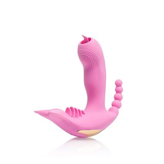 Wibrujące kombo na pilota Do łechtaczki, dupki i punktu G, 7 trybów, 14 cm