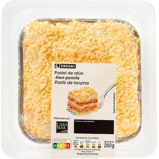 Pastel De Atún Eroski Bandeja 260 Gr. (25565946)