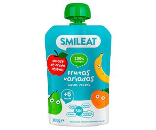 Pouch Frutas Variadas Bio Smileat 100 Gr