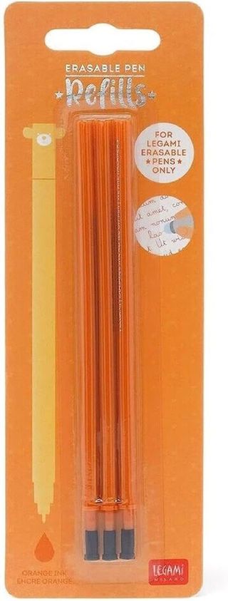Pack De 3 Recambios Legami De Gel Borrables Para Bolígrafos Naranja (8053610782967)