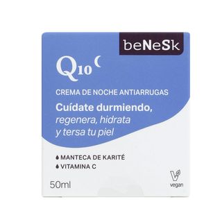 Crema Facial De Noche Antiarrugas Q10 Benesk 50Ml (303957)