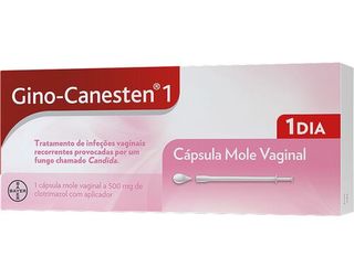 CÁPSULAS GINO CANESTEN VAGINAL 500MG 1UN