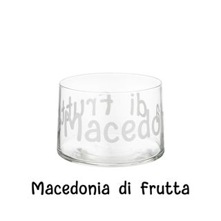 Coppetta vetro scritta Macedonia - 460 ml