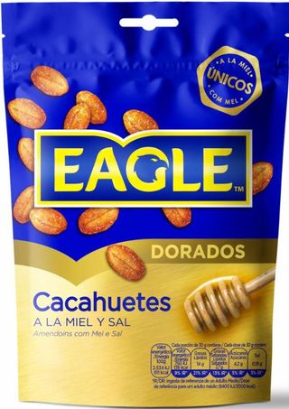 Cacahuetes Tostados Con Miel Eagle Bolsa 75 Gr +20%