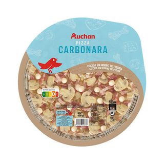 PIZZA CARBONARA AUCHAN 400 G