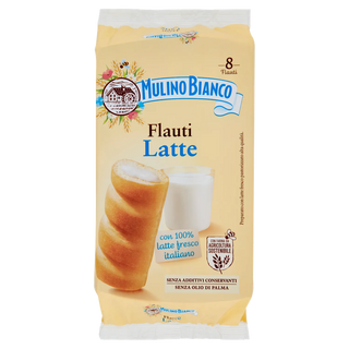 Mulino Bianco Flauti Latte Merenda Con 100% Latte Fresco Italiano 280G