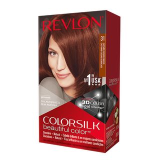 Colorsilk Beautiful Color Tinte Pelo 31 Castaño Oscuro Cobrizo Revlon Hair (309978695318)