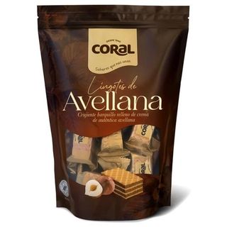 Galletas Coral Barquillo Relleno Avellana 229 G