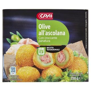 Crai Olive all'ascolana Con croccante panatura 250 g