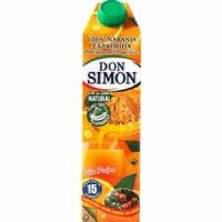 Zumo Refrigerado Con Pulpa De Naranja Don Simon Pet 1L