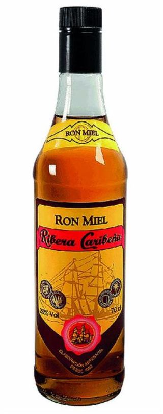 Ron Miel Ribera Caribeña Botella 70Cl